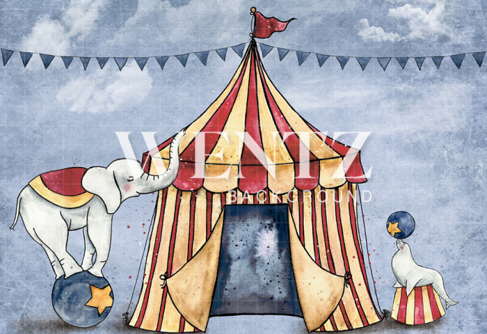 Fabric Photography Background Circus / Backdrop 1587