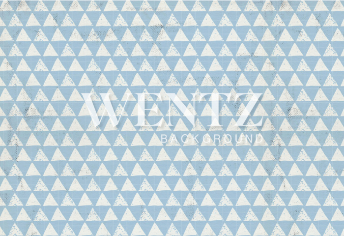 Fabric Photography Background Blue Triangle / Backdrop 1634