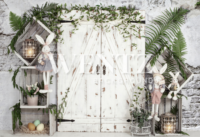 Fabric Photography Background Easter Door Newborn / Backdrop 2030