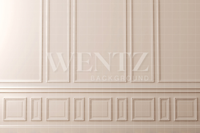 Fabric Photography Background Beige Boiserie / Backdrop 2496