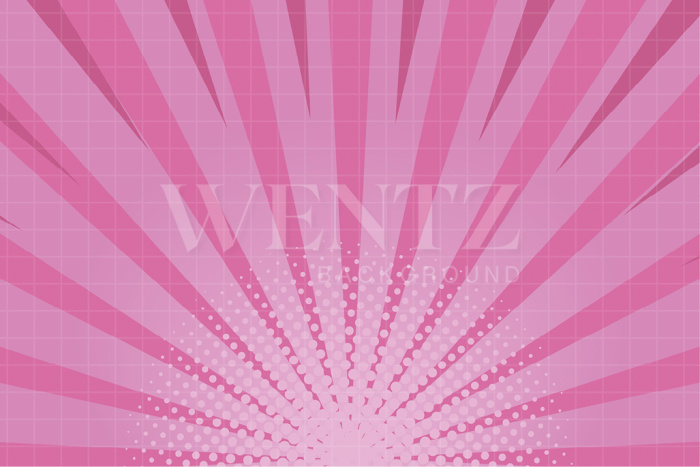 Fabric Photography Background Pink Kids Comic / Backdrop 2514