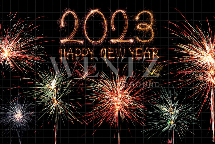 Fabric Photography Background Happy New Year / Backdrop 2544