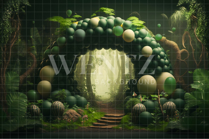 Fabric Photography Background Cake Smash Forest / Backdrop 2727