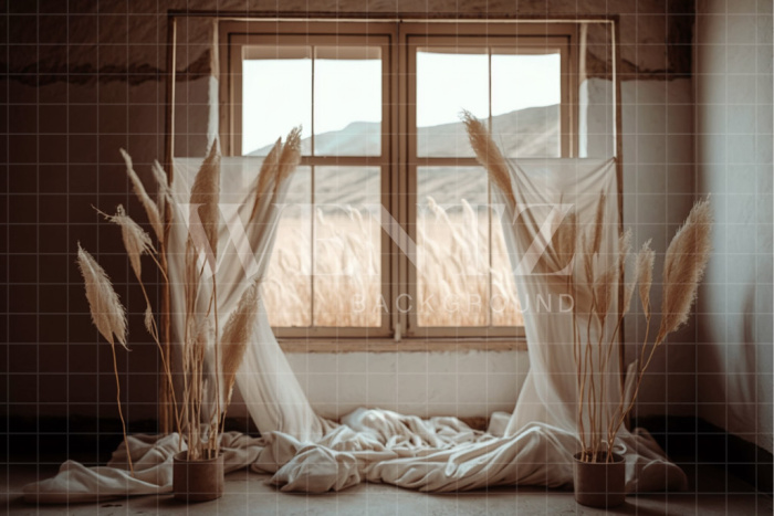 Fabric Photography Background Boho Room / Backdrop 2795