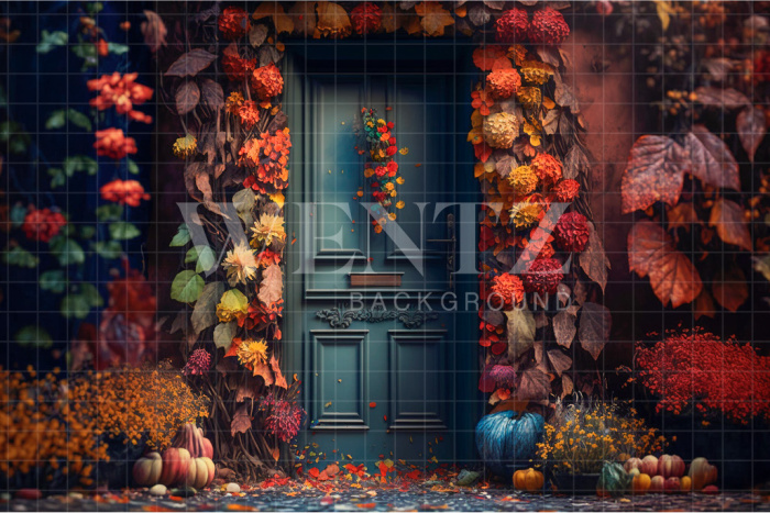 Fabric Photography Background Fall Facade / Backdrop 2924