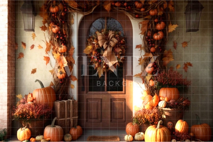 Fabric Photography Background Fall Facade / Backdrop 2926