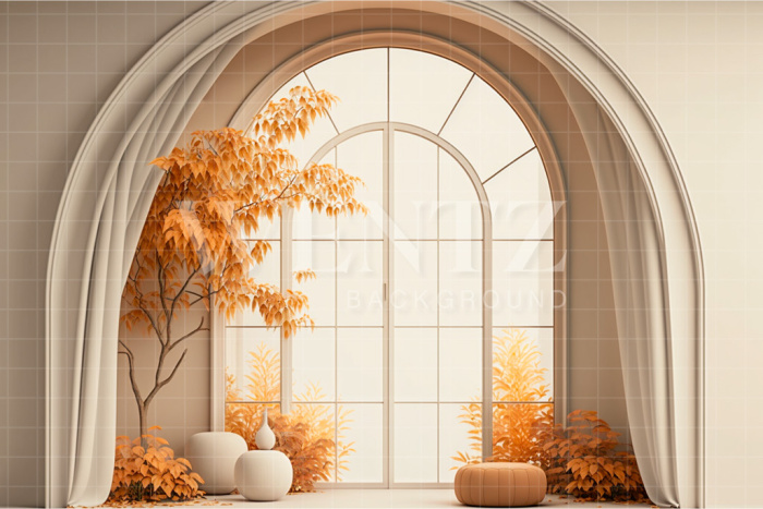 Fabric Photography Background Fall Room / Backdrop 2935