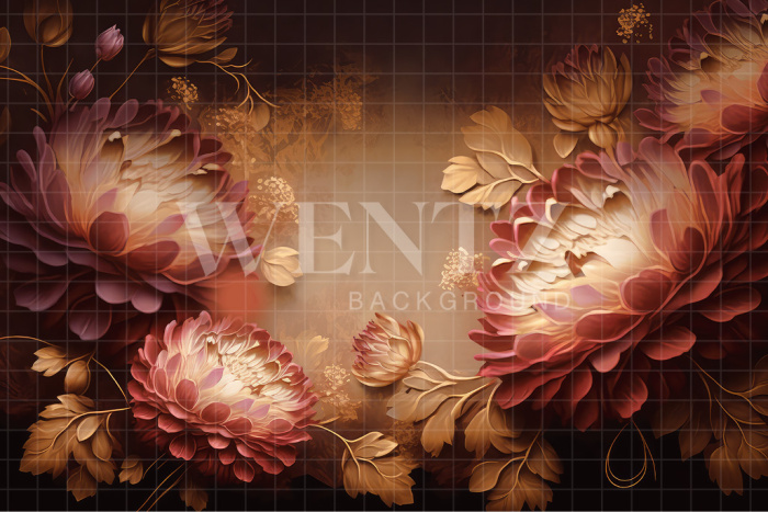 Fabric Photography Background Floral Fine Art / Backdrop 3011