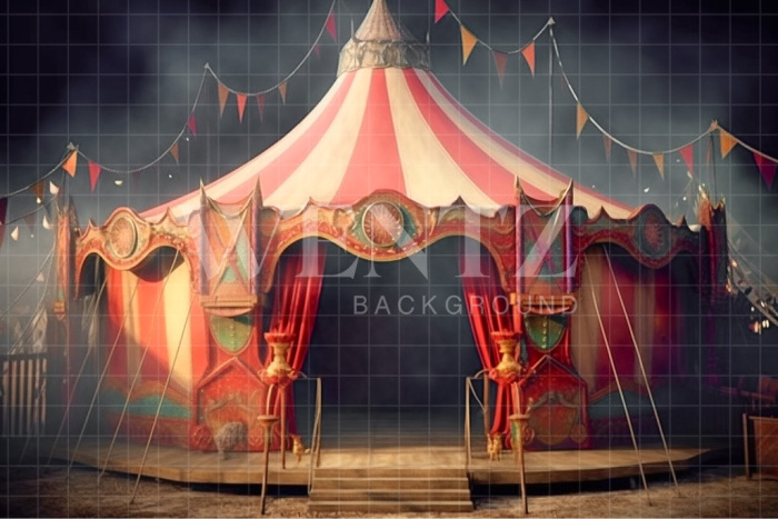 Fabric Photography Background Circus Tent / Backdrop 3046