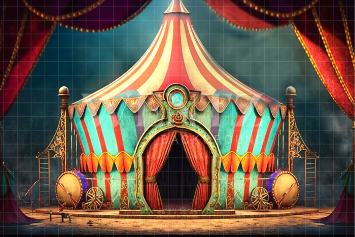 Fabric Photography Background Circus Tent / Backdrop 3052