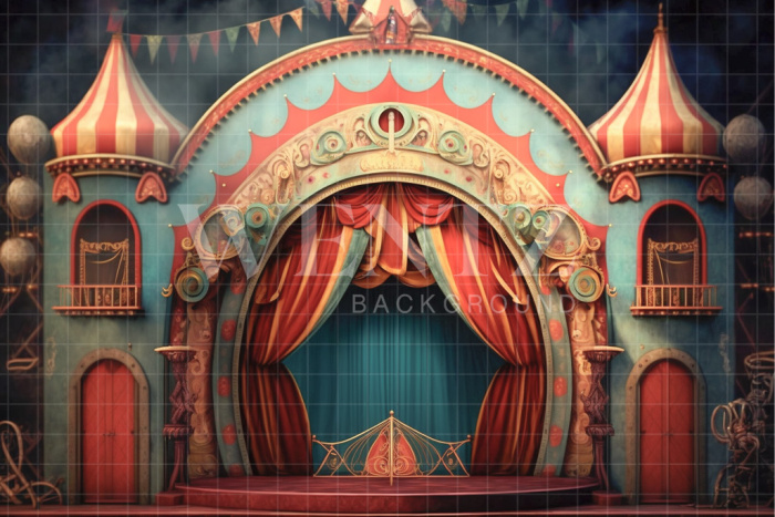 Fabric Photography Background Circus Tent / Backdrop 3056