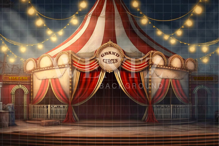 Fabric Photography Background Circus Tent / Backdrop 3058