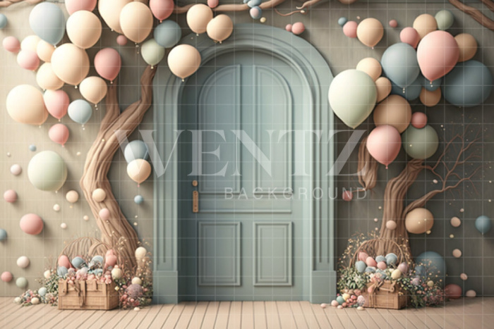 Fabric Photography Background Cake Smash Candy Color Door / Backdrop 3112