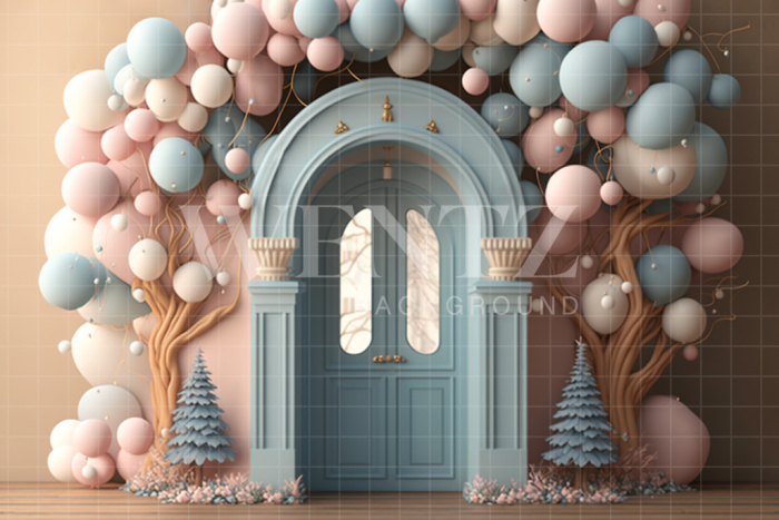 Fabric Photography Background Cake Smash Candy Color Door / Backdrop 3113