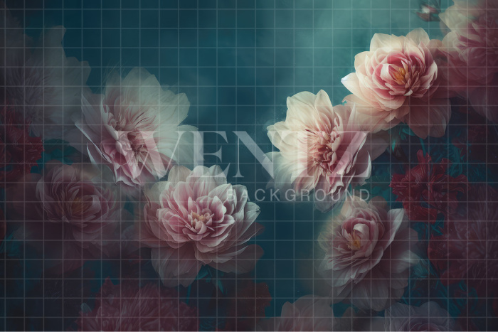 Fabric Photography Background Floral Fine Art / Backdrop 3129