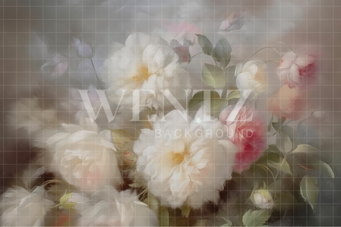 Fabric Photography Background Floral Fine Art / Backdrop 3142