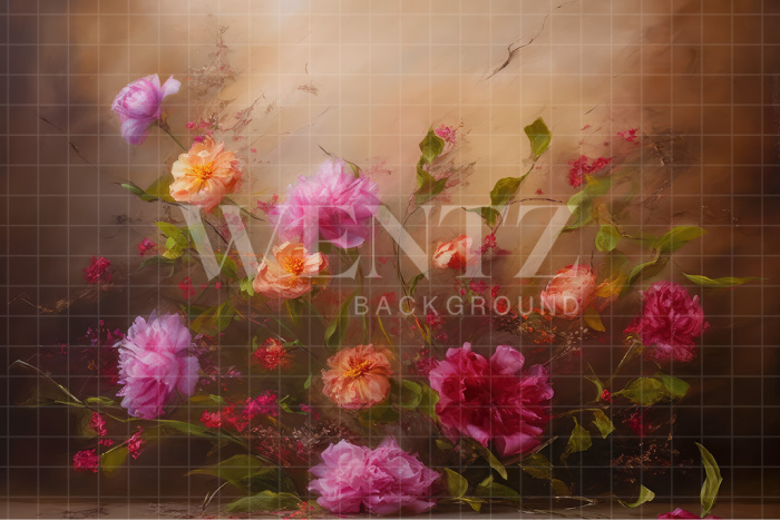 Fabric Photography Background Floral Fine Art / Backdrop 3144