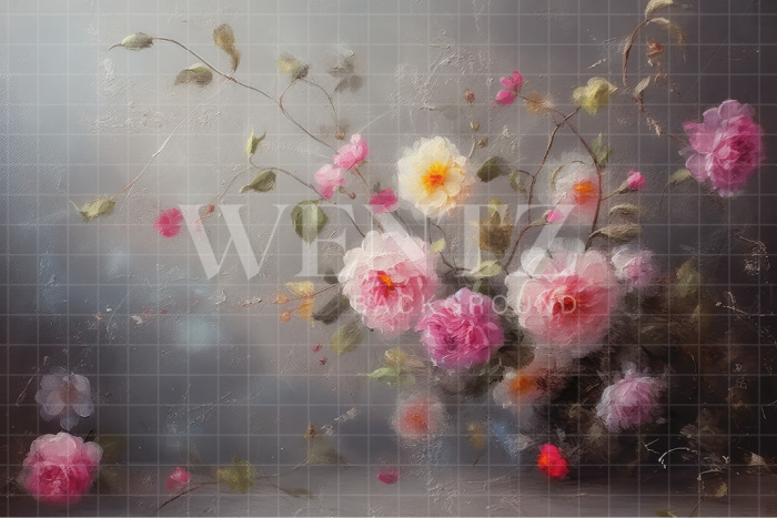 Fabric Photography Background Floral Fine Art / Backdrop 3150