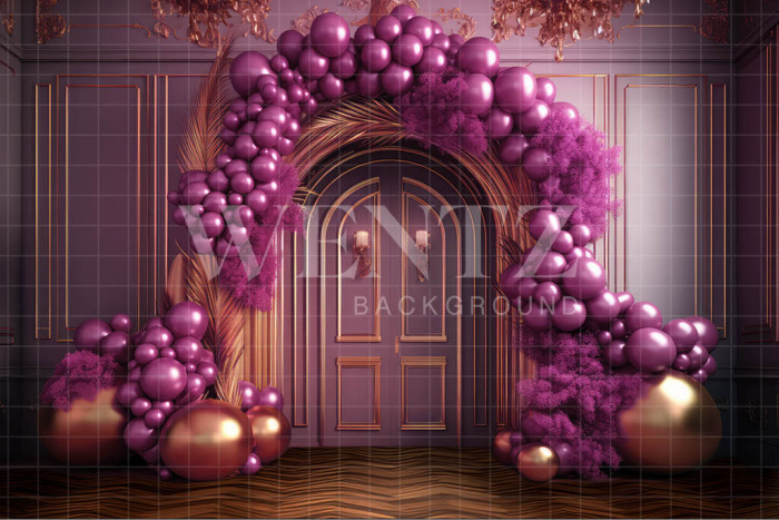 Fabric Photography Background Cake Smash Pink and Gold / Backdrop 3197