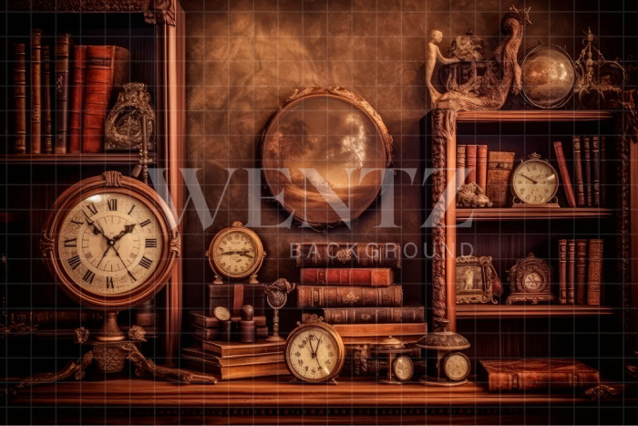 Fabric Photography Background Set with Books / Backdrop 3203