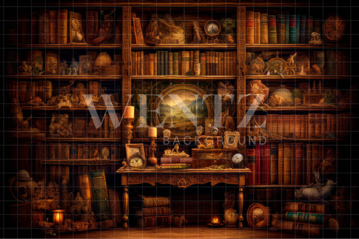 Fabric Photography Background Set with Books / Backdrop 3204