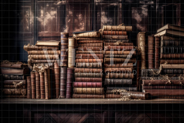 Fabric Photography Background Set with Books / Backdrop 3213