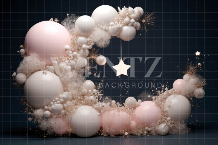 Fabric Photography Background Cake Smash Moon / Backdrop 3228