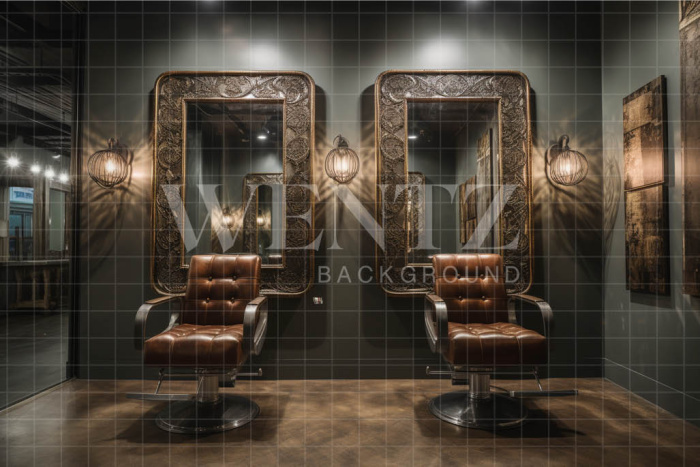 Fabric Photography Background Barbershop / Backdrop 3422