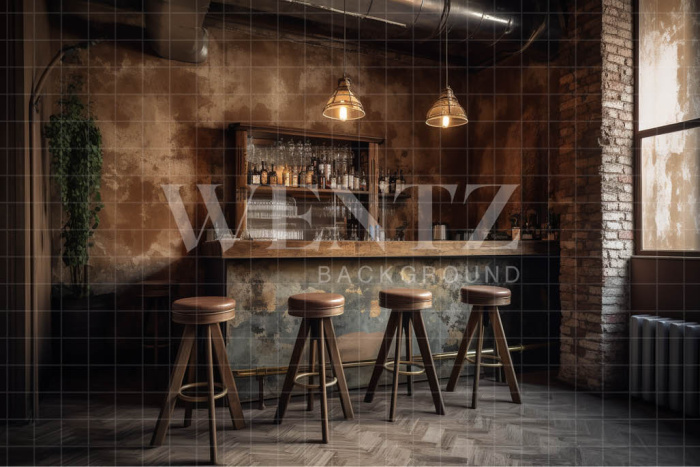 Fabric Photography Background Vintage Bar / Backdrop 3424