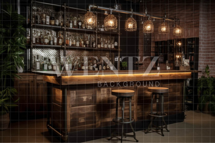 Fabric Photography Background Vintage Bar / Backdrop 3437