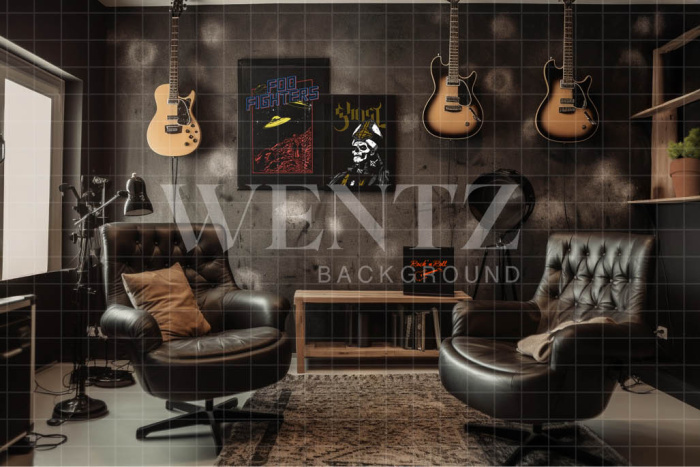 Fabric Photography Background Music Studio / Backdrop 3446