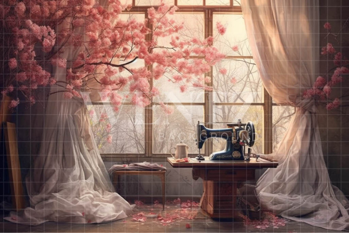 Fabric Photography Background Sewing Studio / Backdrop 3676