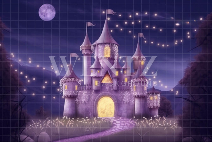 Fabric Photography Background Witch's Castle / Backdrop 3719