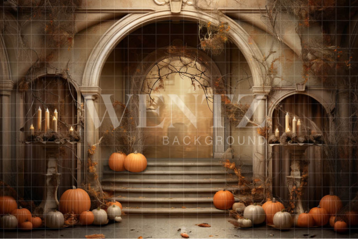 Fabric Photography Background Halloween Set / Backdrop 3739