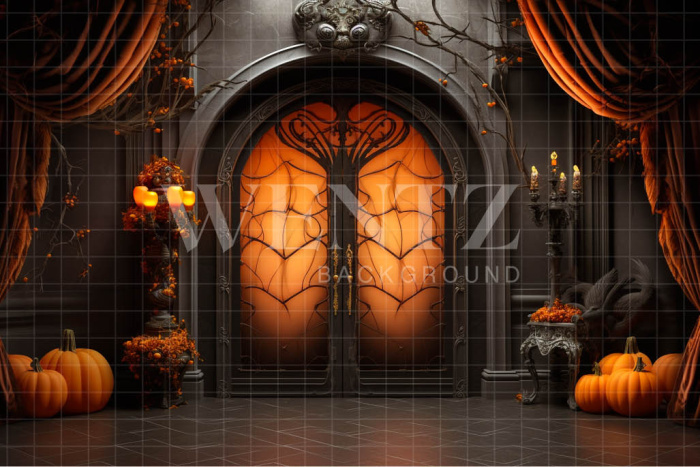 Fabric Photography Background Vampire's Bedroom Door / Backdrop 3743