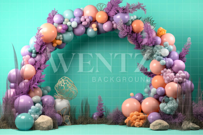 Fabric Photography Background Cake Smash Mermaid / Backdrop 3770