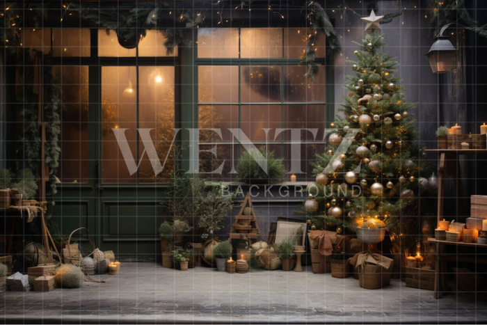 Fabric Photography Background Christmas Decoration / Backdrop 4116