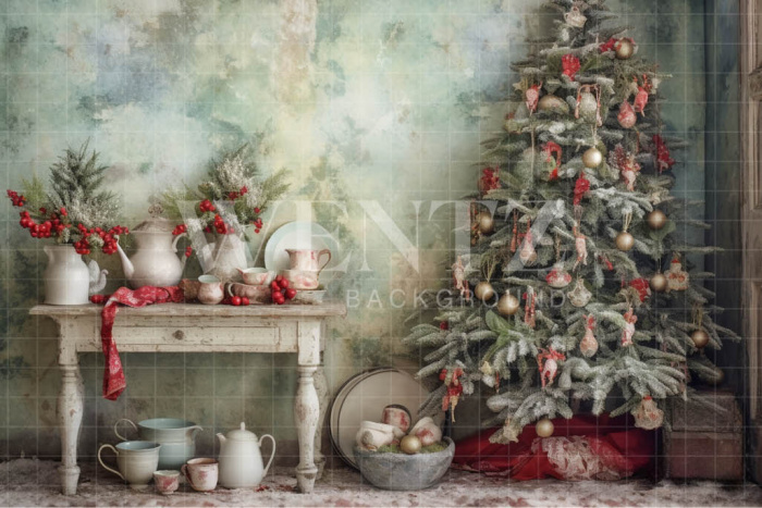 Fabric Photography Background Christmas Set / Backdrop 4556