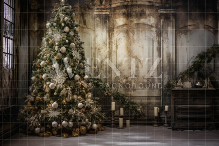 Fabric Photography Background Christmas Set / Backdrop 4563