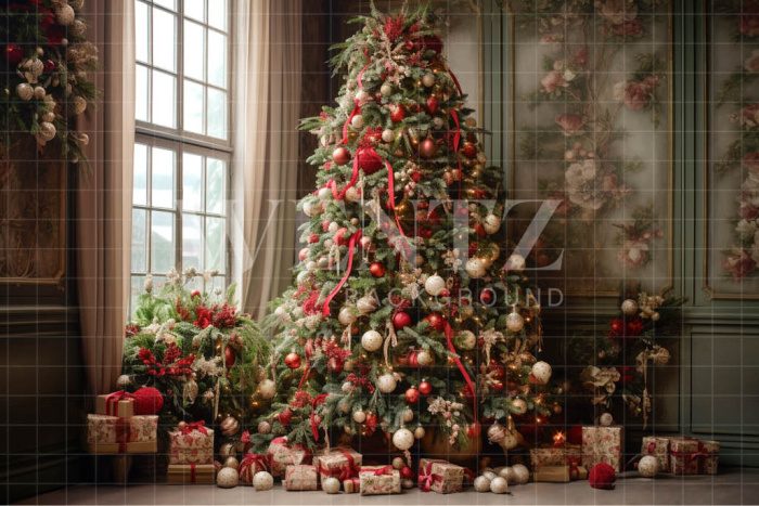 Fabric Photography Background Christmas Set / Backdrop 4569