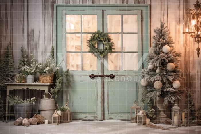 Fabric Photography Background Christmas Set / Backdrop 4649 4650