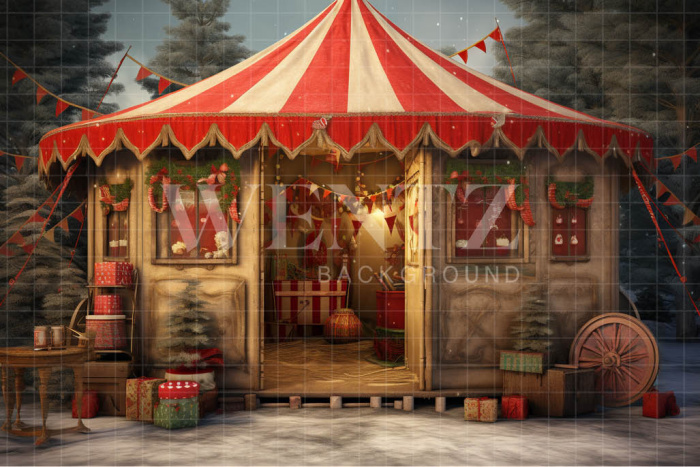 Fabric Photography Background Christmas Tent / Backdrop 4726