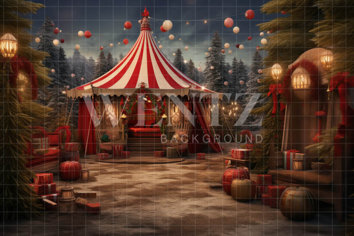 Fabric Photography Background Christmas Tent / Backdrop 4734