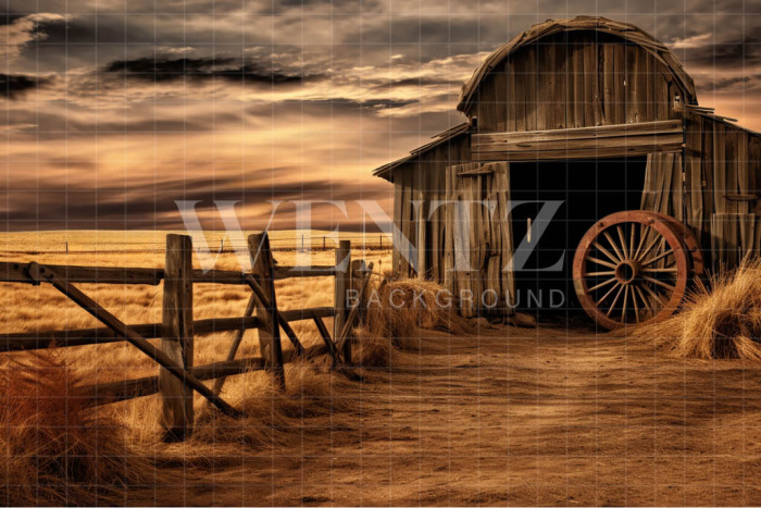 Fabric Photography Background Barn / Backdrop 4766