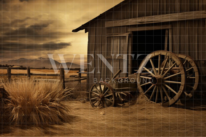 Fabric Photography Background Barn / Backdrop 4780