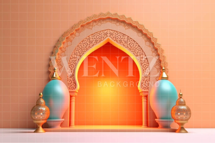 Photographic Background in Fabric Temple / Backdrop 4941