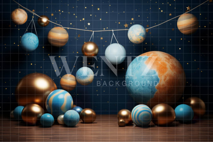 Fabric Photography Background Starry Night / Backdrop 4967