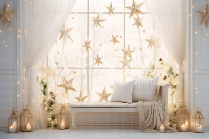 Photographic Background in Fabric Starry Room / Backdrop 4979