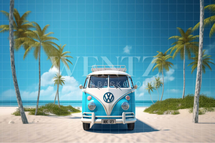 Photographic Background in Fabric Kombi in the Beach / Backdrop 5005