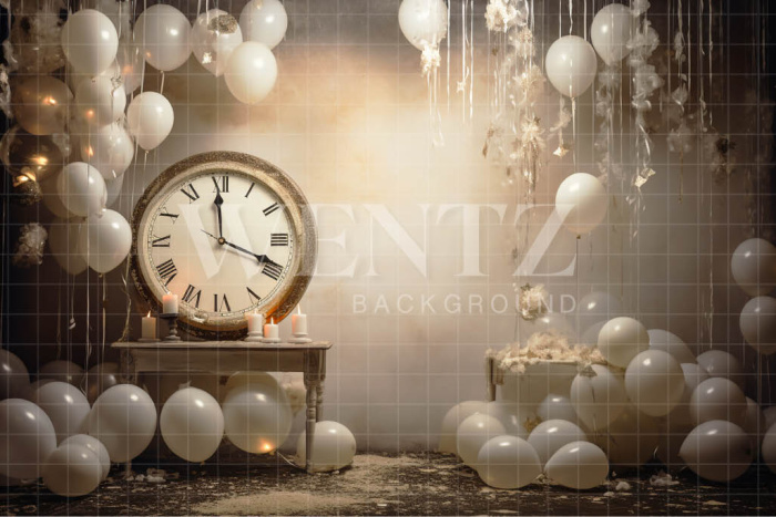 Photographic Background in Fabric Happy New Year / Backdrop 5047